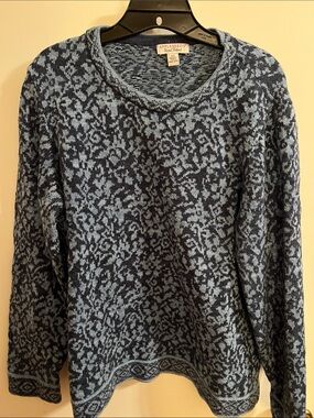 Appleseed's Heathered Blue Knit Pullover